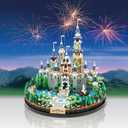 JXRLMB Magic Princess Blue Castle Micro Building Blocks for Adults Mini Building Kit, Creative Display Gift for Women and Kids Ages 14+ 3600 PCS