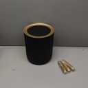 stonespace Motion Sensor Bathroom Trash Can, Small Wastebasket Touchless Trash Bin, Automatic Trash Can for Bathroom, Kitchen, Bedroom, Living Room, Office, 2.4 Gallon, Black and Gold