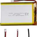 KBT 3.7V 6000mAh Li-Polymer Battery: 906090 Lipo Rechargeable Lithium-ion Replacement Batteries with PH 2.54 JST Connector for Ar duino NodeMCU ESP32 Development Board Raspberry Pi UPS Board