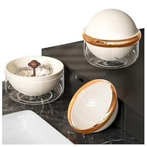 Denture Case Retainer Cleaner Case, Portable Retainer Case for Travel, Denture Bath Case with Strainer Basket, Denture Cups for Soaking Dentures, Clear Braces, Mouth Guard & Retainers - Blue