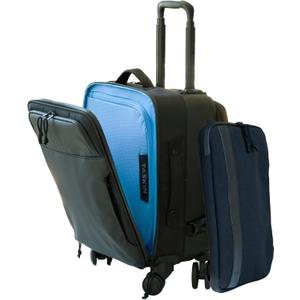 Taskin Swift | 4 Wheel Hardside Hybrid 18" Underseat/Weekender Carry-on + Detachable Sleeve | Black & Uber Stylish