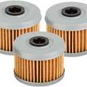 Tusk First Line Oil Filter 3Pack  High-Flow Premium Replacement for High-Performance 4Stroke Engines Compatible with Honda CRF250F 2019-2025/TRX 400EX 1999-2008/Pioneer 520 2021-2026