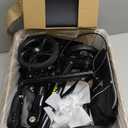 Knee Scooter Steerable Knee Walker Deluxe Medical Scooter for Foot Injuries Adult Compact Crutches Black