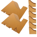 8pcs Kraft Paper Magazine File Holder Brown Storage Bins for Organized Office Home Classroom Use Fits Standard Magazines and Files Easy