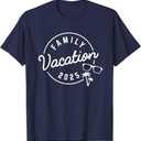 Family Vacation 2025 Funny Trip T-Shirt (Small, Black)