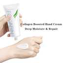 Fokiaben Hydrolyzed Collagen & Hyaluronic Acid Hand Cream Twin Pack - Intensive Moisture for Dry Hands, Fine Line Care, 60ml x 2 (2.04 Fl Oz Each)