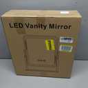 FENNIO Vanity Mirror with Lights - 15"x12.6" LED Lighted Makeup Mirror, Large Makeup Mirror with Lights, Touch Screen with 3-Color Lighting, Dimmable, for Vanity Desk Tabletop, Bedroom