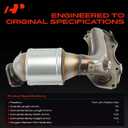 A-Premium Front Left Exhaust Manifold Catalytic Converter, E.P.A Compliant | Compatible with Toyota Highlander 2008-2009 3.5L, Sienna 2007-2010 3.5L