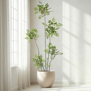 Giegxin 7ft Faux Bamboo Tree Nandina, Artificial Floor Plant, Green
