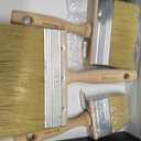 ROLLINGDOG Deck Stain Brush Set - Limewash Brush Wood Handle Large Deck Brush Applicator for Wall, Wood, Fence, Floor Painting(70mm 120mm 150mm)