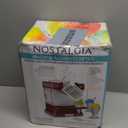 Nostalgia Snow Cone Shaved Ice Machine - Retro Table-Top Slushie Machine Makes 20 Icy Treats - Includes 2 Reusable Plastic Cups & Ice Scoop - Retro Red