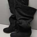 Luoika Women's Extra Wide Calf Knee High Boots, Wide Width Winter Tall Boots, Black, 11, X-Wide