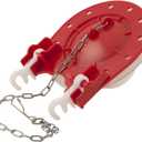 PlumbCraft Water Saving Universal Fit Toilet Flapper Replacement for 3-Inch Flush Valve Opening, Fits most toilets (Red)