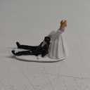 Anself Synthetic Resin Bride & Groom Wedding Cake Topper Romantic Wedding Party Decoration Adorable Figurine Craft Gift