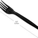 Mind Reader Fork Refill for CUTDISPBK-BLK, Plastic Utensils, Restaurant, Breakroom, 6.25" L x 0.87" W x 0.75" H, 100 pcs, Black