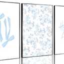 Blue Floral Bow Wall Art Watercolor Trendy Preppy Paintings Prints Posters How Lucky Are We Canvas Wall Decor for Coastal Apartment Bedroom Living Room Gallery Home Decor 12x16inx3 Unframed