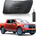 Car Windshield Sun Shade Umbrella, Foldable Car Umbrella Sunshade Cover Protect Vehicle from UV Sun, Easy to Store and Use, Keeps Vehicle Cool, Fit Most Vehicle (57 x 31 inches)