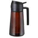 470ML Brown Light Blocking Oil Sprayer - 2 In 1 Oil Dispenser Bottle For Kitchen Cooking, Fine Mist Seasoning Tool(Black)