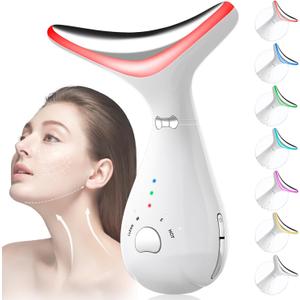 Facial Massager for Face and Neck - Portable Beauty Device with 7 Color, Wow Gift for Men and Women, Mother's Day, Father's Day, Valentine's Day, Christmas