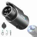 QIAO)) Upgraded Tesla to J1772 Adapter, Max 80A/250V NACS to J1772 Charger with Extreme Weather Protection & Anti-Drop Safety Lock for J1772 EVs on Tesla Home/Destination Chargers (Not Supercharger)