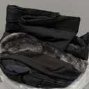 Mens Skiing Jackets Winter Waterproof Snow Jackets Fleece Lined Insulated Heavy Parka Jackets Coats with Hoode (Large, Black)