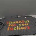 Thankful for You Funny Men Womens Boy Family Matching Black T-Shirt, Size L