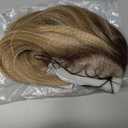 HAIRCUBE 13x6 HD Transparent Lace Front Wig, Ombre Blonde Hightlight Long Straight Synthetic Glueless Wig with Natural Density Hairline & Adjustable Cap (#TT8/106HL)