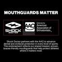 Double Braces Strapless Mouth Guard, Blue, Adult