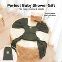 KeaBabies Baby Wrap Carrier Ring Sling - Easy to Wear, Adjustable D-Lite Baby Carrier Newborn to Toddler, Infant Carrying Shirt, Hands Free Bonding, Breathable Fabric Wearing Wrap (Forest)