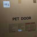Baby Gate with Cat Door, 30" Tall Dog Gate with Cat Door Indoor, Adjustable Baby Gate for Doorways, Pressure Mounted Walk-Through Gate with Auto-Close & Double Lock, Fits 29.7-45.2 Inches