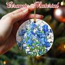 5 x Christmas Ornaments, Flower Ornament, Christmas Tree Ornaments, Xmas Decorations, Holiday Decorations, Flower Theme Gifts, Holiday Party Gifts, and Xmas Gift Ideas - Forget-Me-Not