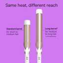 Conair Double Ceramic 1 -Inch Curling Iron, 1 -Inch Barrel Creates Soft Waves & Curls, Hair Curler for Use on Medium & Long Hair, White/Rose Gold
