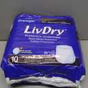 LivDry 3XL Overnight Adult Diapers for Women and Men, XXXL Incontinence Underwear, 72-92" Waist, Disposable Pull-On Briefs, XXX-Large, 10 Count