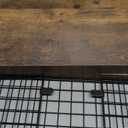 QEEIG Bathroom Shelves Over Toilet - Wall Mounted Floating Shelves Toilet Paper Storage Small Farmhouse Decor Shelf 16 inch Set of 3, Rustic Brown (019-BN3)