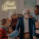 Larger Happy Retirement Neon Signs for Wall Decor Larger Happy Retirement Neon Lights for Bedroom Dimmable Led Signs for Bedroom Wall Farewell Party Decorations for Men Women,20.47*14.76 Inch