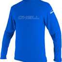 O'Neill Youth Basic Skins Long Sleeve Sun Shirt, UPF 50+ Rashguard, 4-Way Stretch Slim Fit for All Water Activities (16, Pacific)