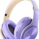 DOQAUS Bluetooth Headphones Over Ear, 90H Playtime, 3 EQ Modes, HiFi Audio, ENC Mic, Reinforced Durable Frame & Soft Earpads for Extended Wear, Phone, PC, Travel (Purple)