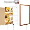 13x21 Collage Frame with 10 Openings 4X6 Pictures, Multiple Picture Frame with Mat, Wall or Tabletop Decor, Carbonized Brown Wood Grain,1 Pack