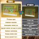 16" Led Drawing Board for Kids Rechargeable, Portable Doodle Glow LED Note Board with 7 Colors, Light Up Acrylic Dry Erase Lumi Board with Stand, Christmas & Birthday Gifts for Girls Boys