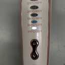 Heated Round Brush, Ceramic Tourmaline Ion 1/2 inch Curling Iron, Hot for Fluffy Thermal Brush Curling Wand, Suitable for All Hair Types Tool (White, 0.5 inch)