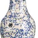 LemonRoad Vintage Ceramic Flower Vase 5.7 Inch, Orchid Style