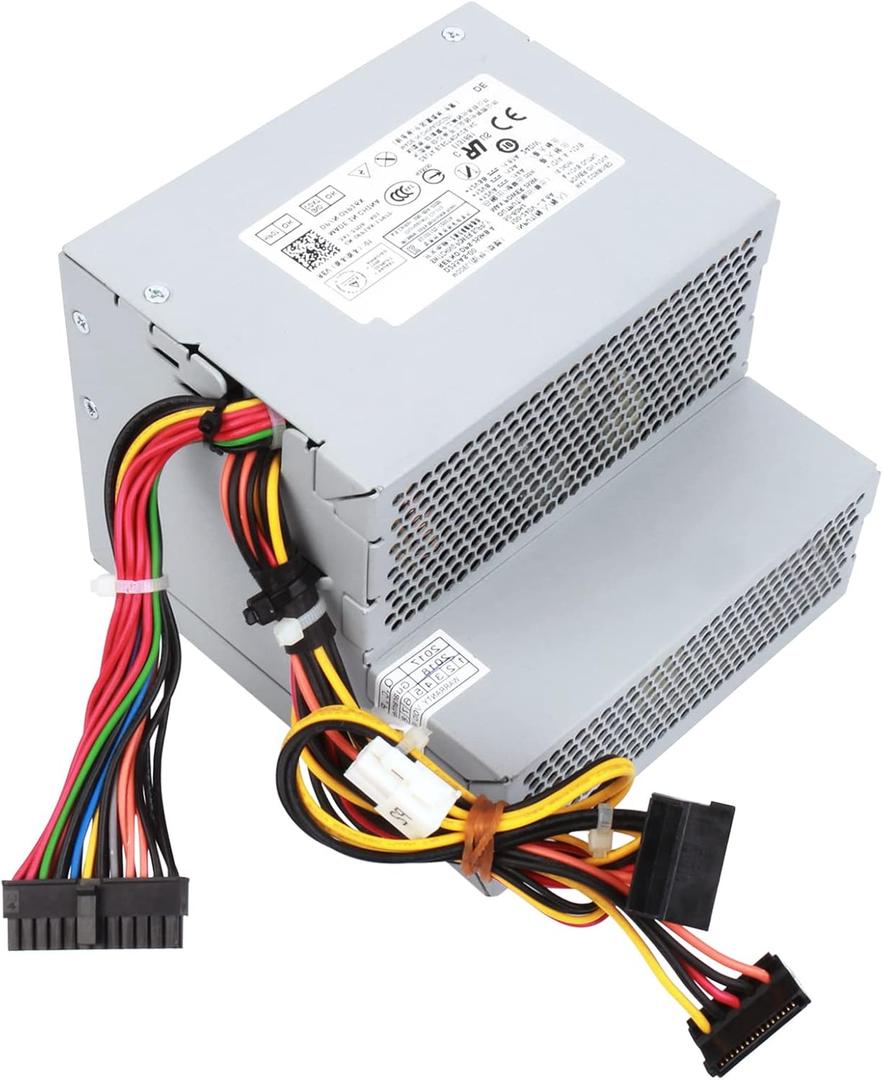 Upgraded New F255E-01 N249M 255W Power Supply Compatible with Dell Optiplex 580 760 780 960 980 DT PSU Replacement Parts D255P-00 AC255AD-00 L255P-01 V6V76 RM110 FR597 for Dell Power Supply