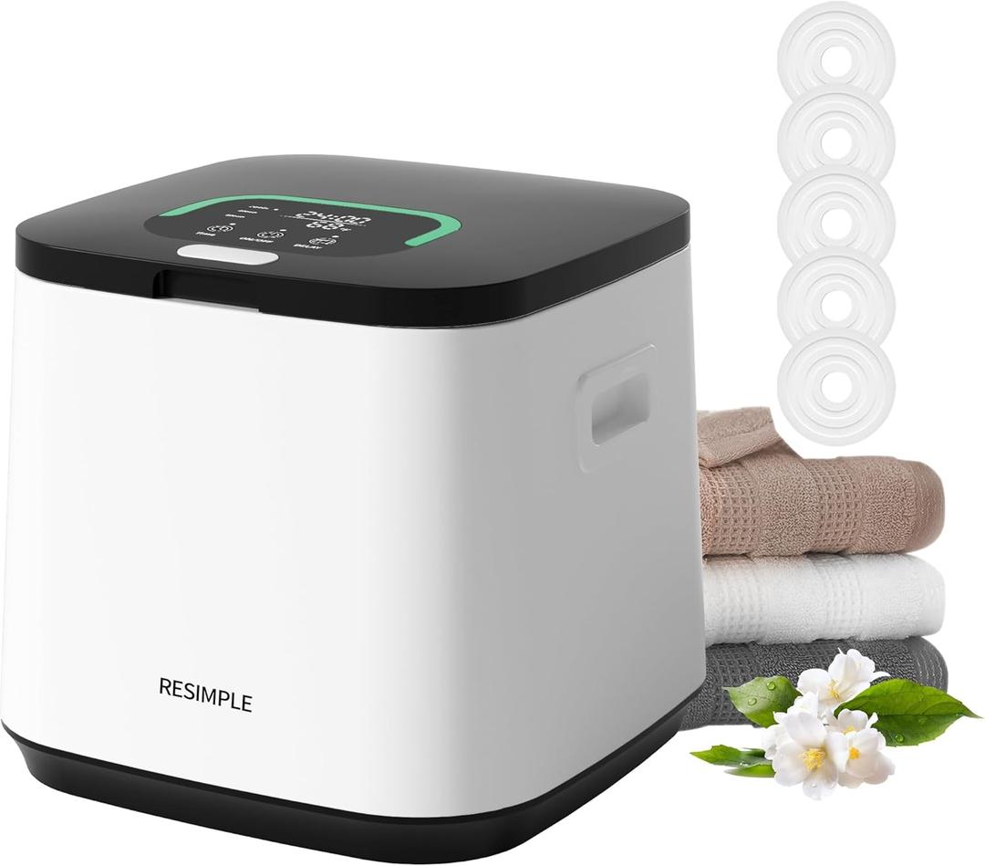 Towel Warmer for Bathroom, 16L Hot Towel Warmers Bucket with LED Display, 3 Heating Modes, Up to 24 Hour Delay, Luxury SPA Towel Heater - Black