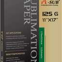 A-SUB Sublimation Paper 11x17 Inch 110 Sheets Compatible with Sublimation Printer and Ink 125g