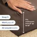 Queen Size 4 Piece Sheet Set - Comfy Breathable & Cooling Sheets - Hotel Luxury Bed Sheets for Women & Men - Deep Pockets, Easy-Fit, Extra Soft and Wrinkle Free Sheets - Brown Oeko-Tex Bed Sheet Set