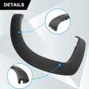 SecosAutoparts Fender Flare Rear Right Side Compatible with Toyota Tacoma 2005-2015 Replace# 7587304050, 75873-04050