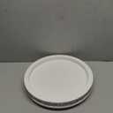 12 inch Round Wood Tray, Acrylic Diamond Decoration, Decorative Tray for Living Room, Coffee Table or Kitchen Table Service Tray, White