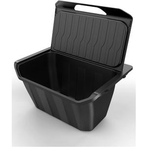 Zanch Tesla Trash Can for Model Y (2020-2025), Multi-Use & Easy Slide-in Install, Rear Center Console Organizer, Tesla Model Y Accessories 2025 [Not fit for New Model Y Juniper] - Hinged Lid (Model Y - Hinged Lid)