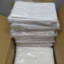  10 Pack White Tablecloth 90x156 Inch Rectangle Tablecloth Rectangular Polyester Table Cloth Stain and Wrinkle Resistant Washable Fabric Table Covers for Wedding Parties