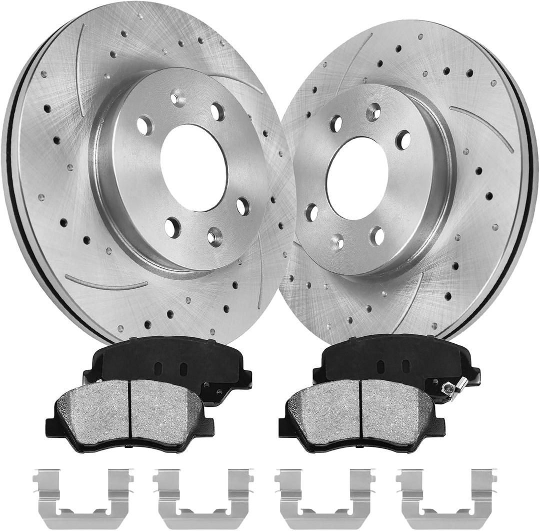 Front Rotors Compatible with Accent [ 2012-2017 ] Brake Rotor Kit